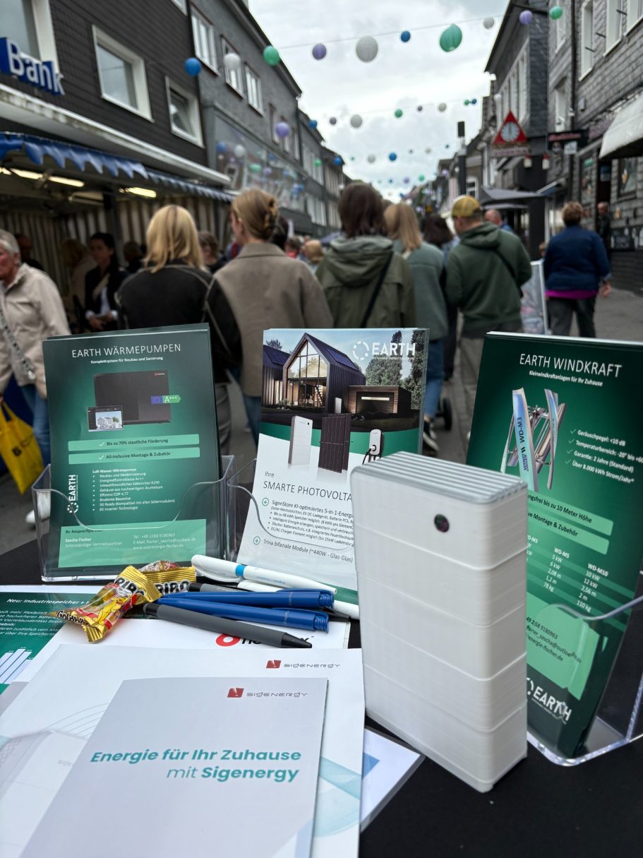 Stadtfest Wipperfürth 2025 PV Anlagen, Windkraft Wärmepumpen