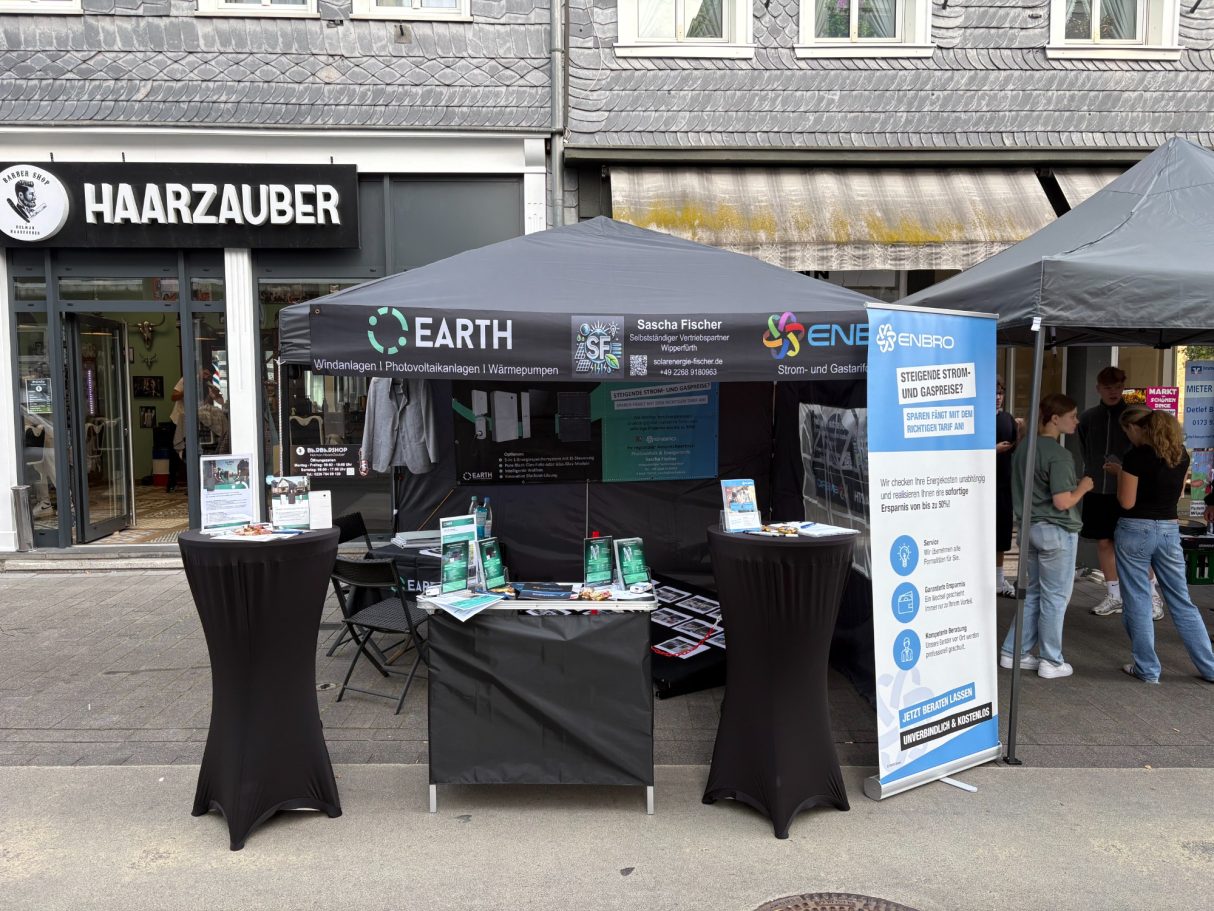Stadfest Wipperfürth 2025 PV Anlagen, Windkraft Wärmepumpen